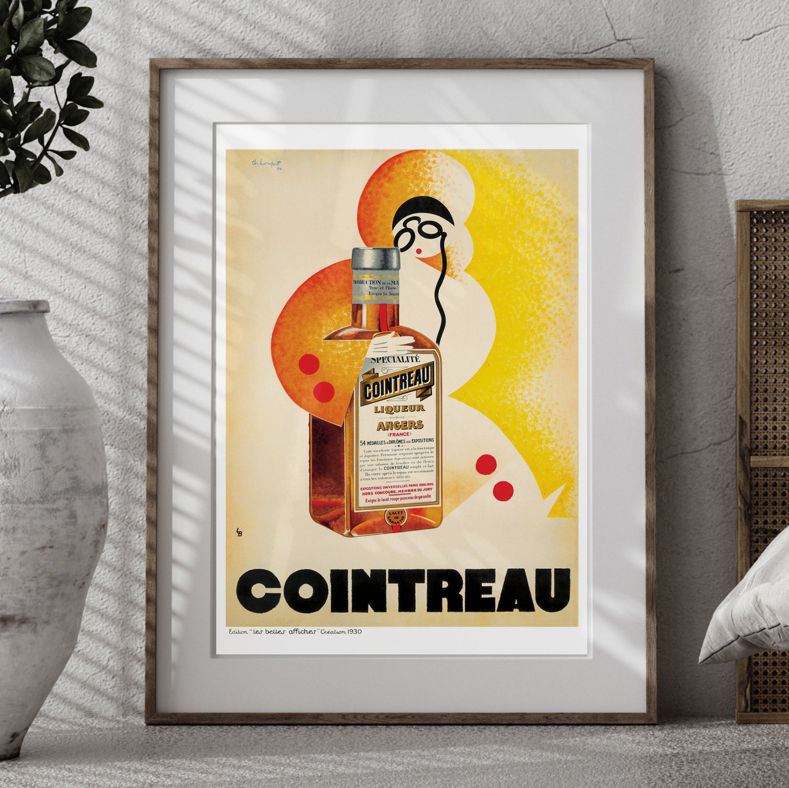Cointreau | Charles Loupot | 1930 | Vintage Ads | Wall Art Print